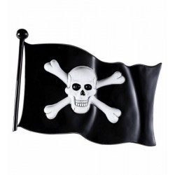 Vlajka pirát plastová 45x32